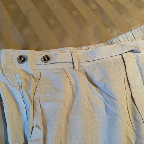 Men's Linen Cotton Beige Pants Size‎ XL. NEW - Picture 6 of 15